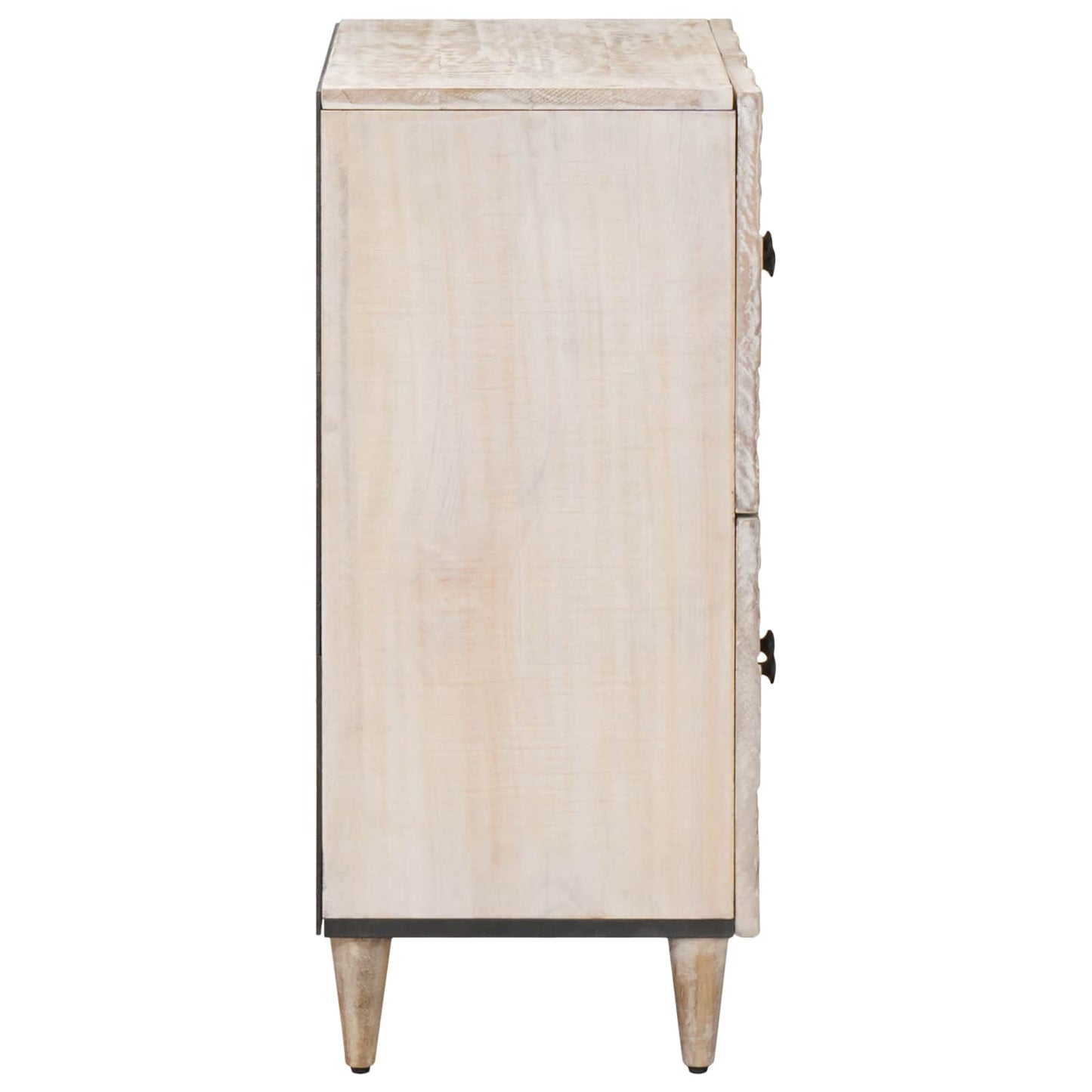 Dressoir met opslag Wit 60 x 33,5 x 75 cm Massief Mango Hout
