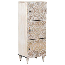Hoge Kast met opslag Wit 40 x 33,5 x 110 cm Massief Mango Hout