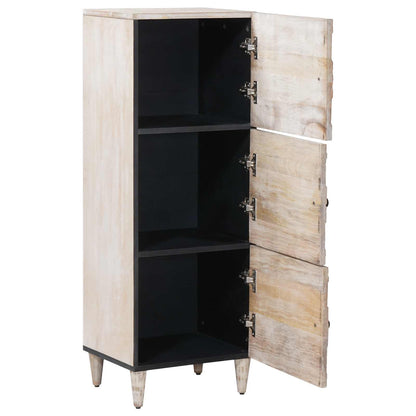 Hoge Kast met opslag Wit 40 x 33,5 x 110 cm Massief Mango Hout
