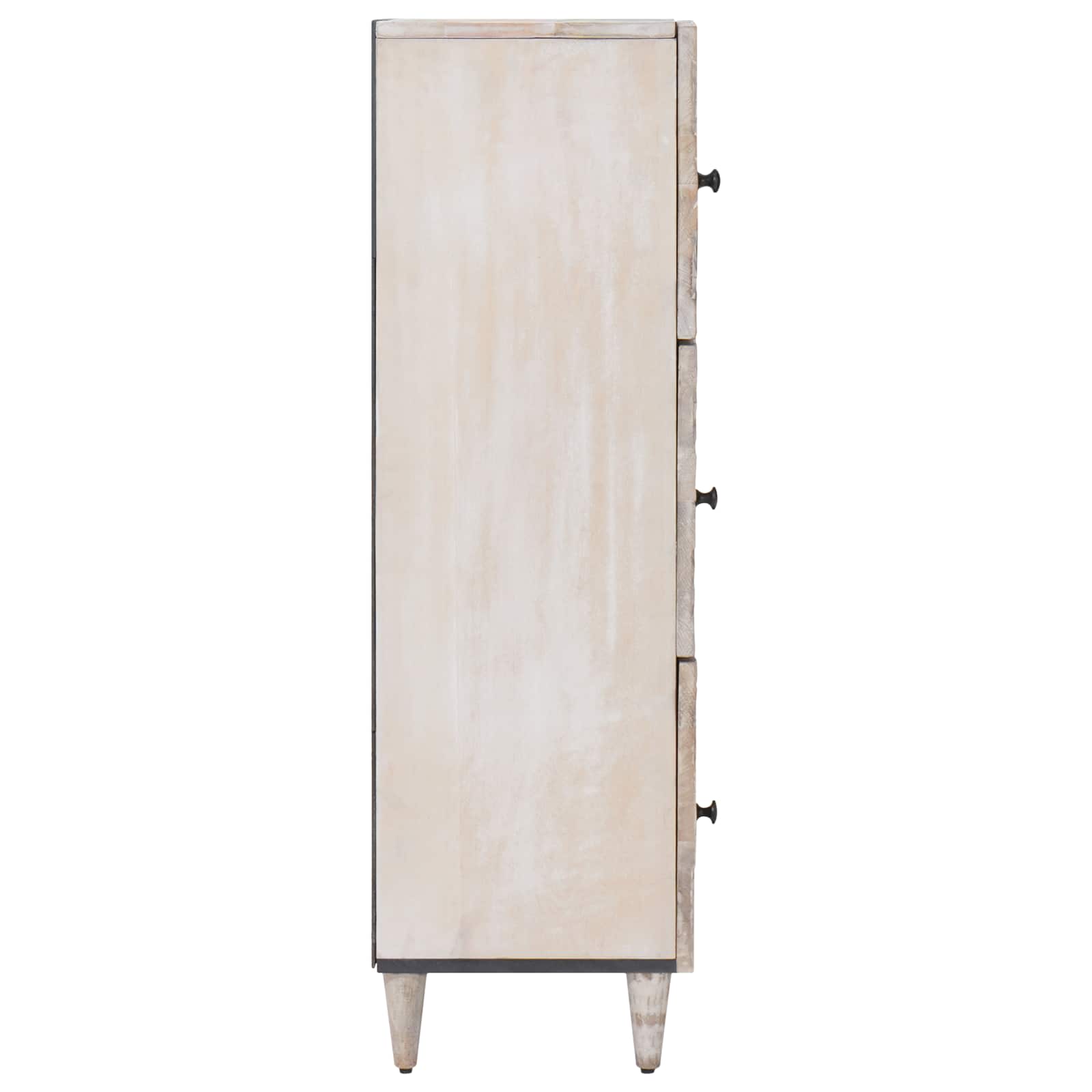 Hoge Kast met opslag Wit 40 x 33,5 x 110 cm Massief Mango Hout