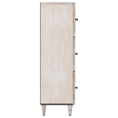 Hoge Kast met opslag Wit 40 x 33,5 x 110 cm Massief Mango Hout