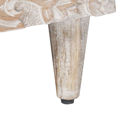 Hoge Kast met lade Wit 60 x 33,5 x 100 cm Massief Mango Hout