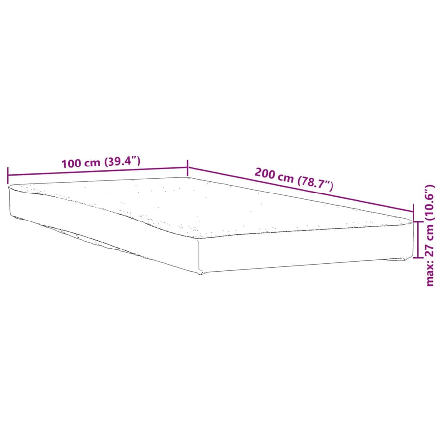 Matrasbeschermer waterdicht 100x200 cm wit
