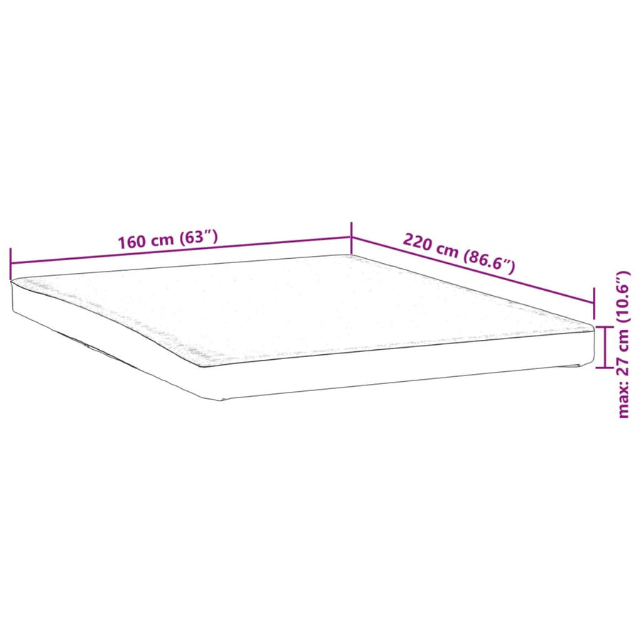 Matrasbeschermer waterdicht 160x220 cm wit