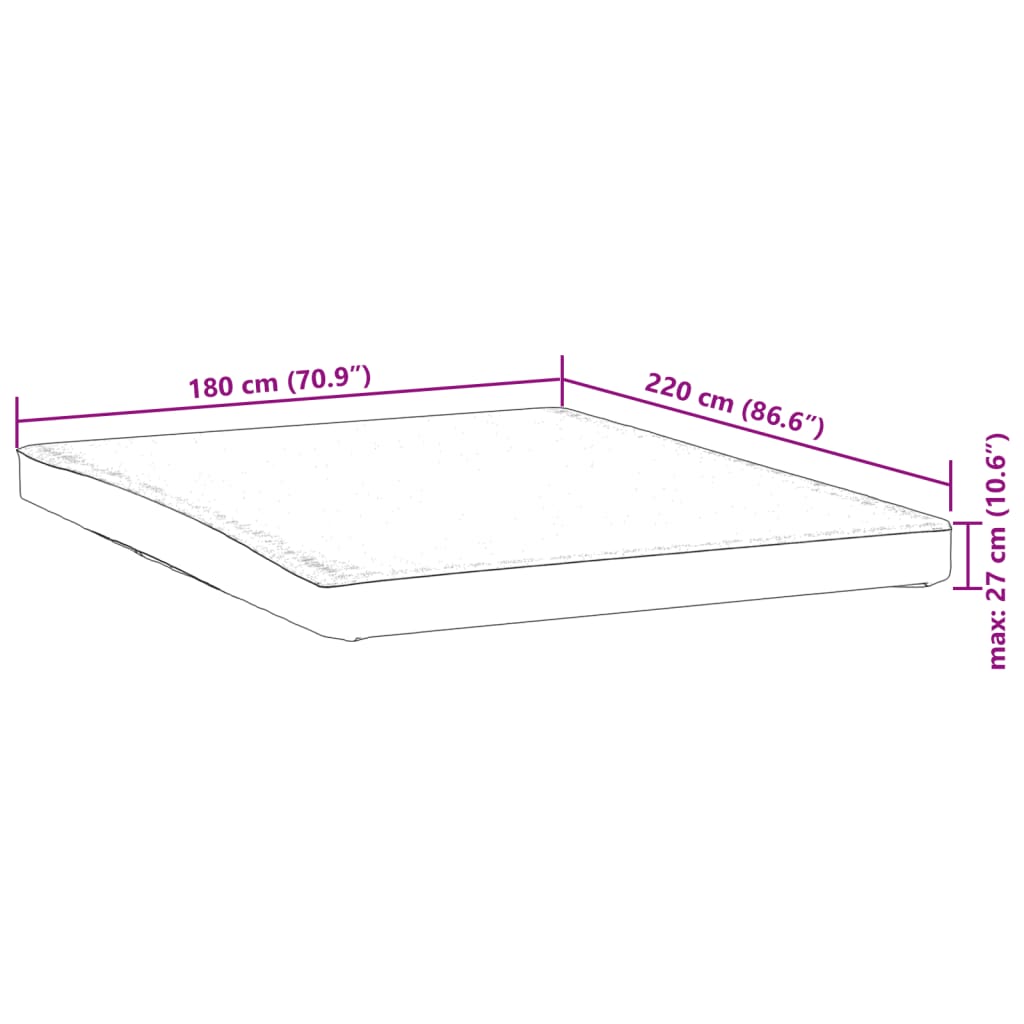 Matrasbeschermer waterdicht 180x220 cm wit