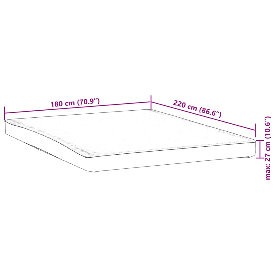Matrasbeschermer waterdicht 180x220 cm wit