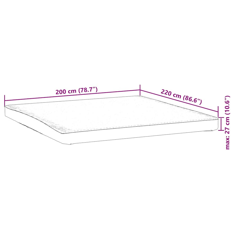 Matrasbeschermer Waterdicht Wit 200 x 220 cm