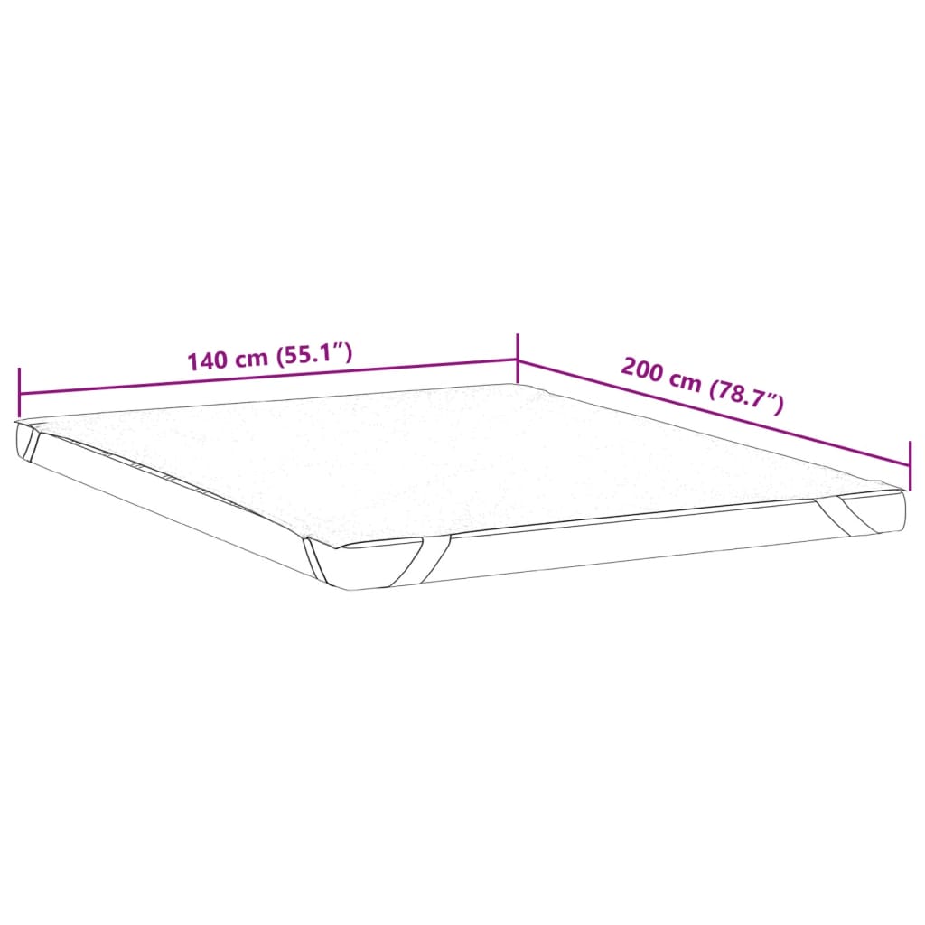 Matrasbeschermer waterdicht 140x200 cm wit