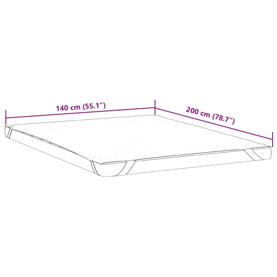 Matrasbeschermer waterdicht 140x200 cm wit