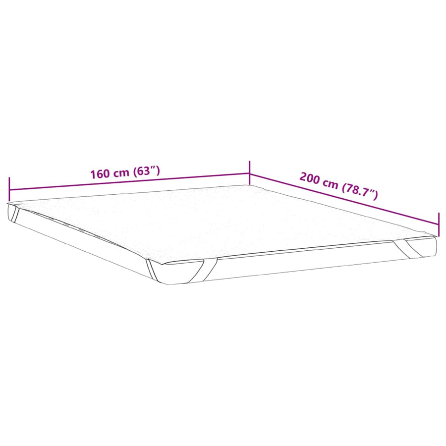 Matrasbeschermer waterdicht 160x200 cm wit