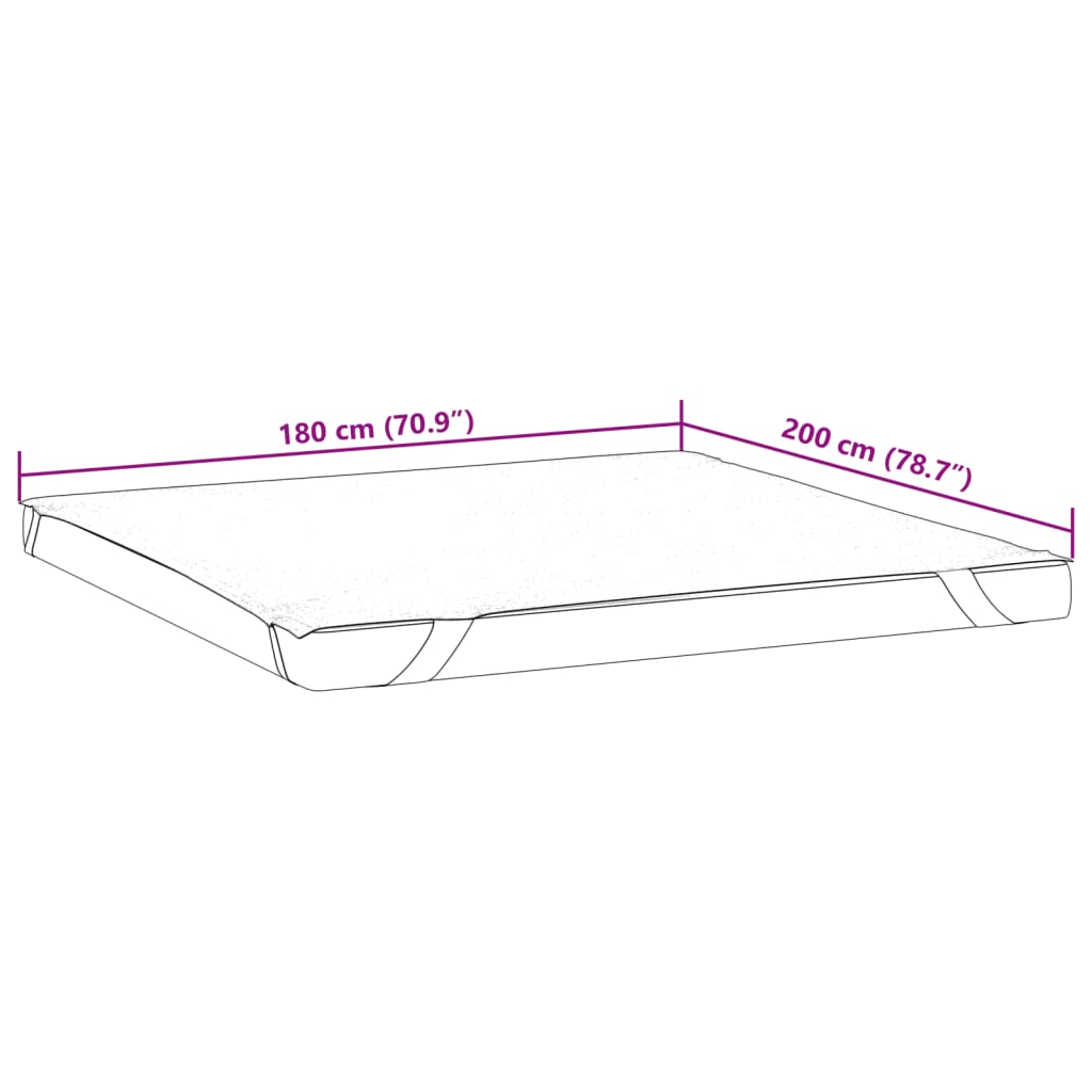 Matrasbeschermer waterdicht 180x200 cm wit