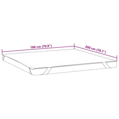 Matrasbeschermer waterdicht 180x200 cm wit