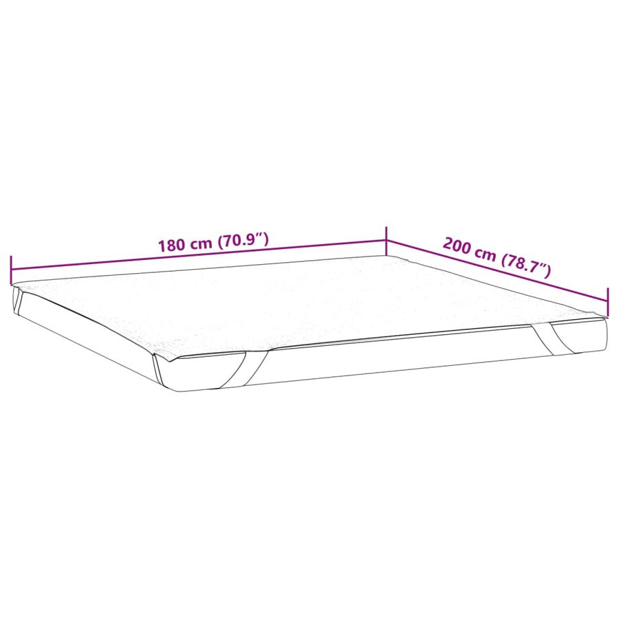 Matrasbeschermer waterdicht 180x200 cm wit