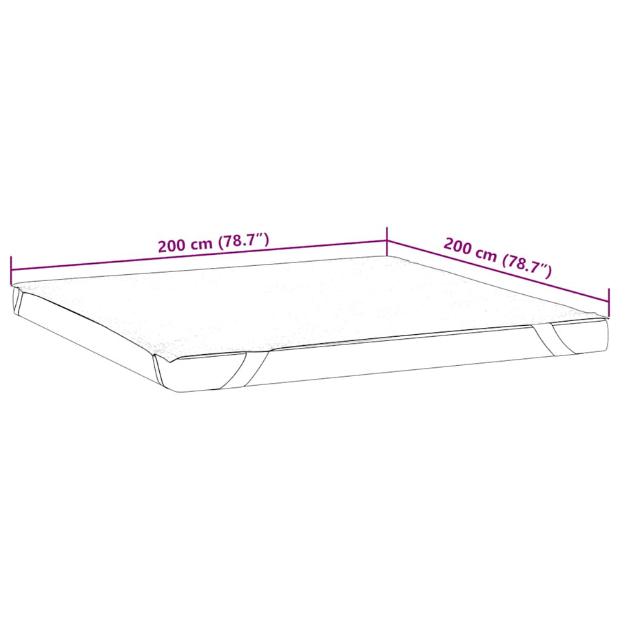 Matrasbeschermer Waterdicht Wit 200 x 200 cm