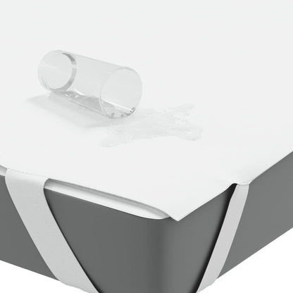 Matrasbeschermer waterdicht 90x220 cm wit