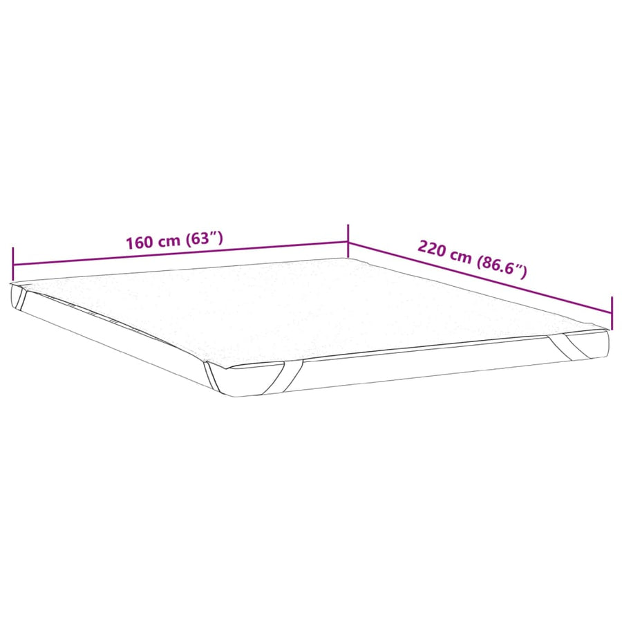 Matrasbeschermer waterdicht 160x220 cm wit