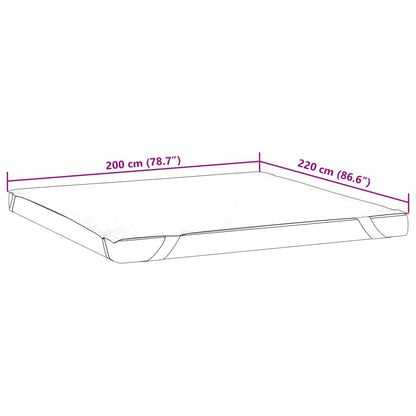 Matrasbeschermer waterdicht 200x220 cm wit