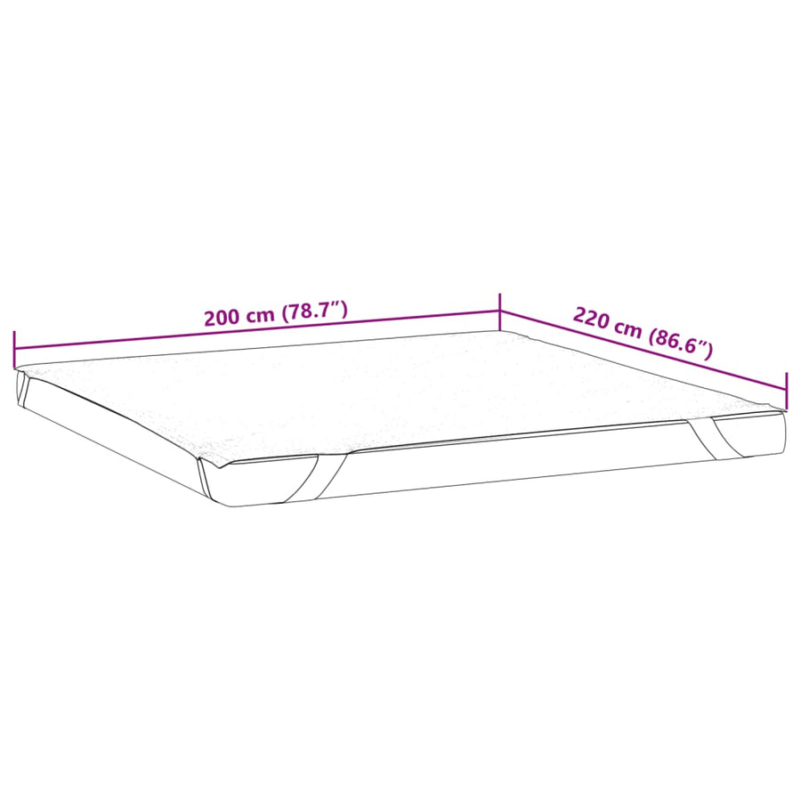 Matrasbeschermer waterdicht 200x220 cm wit