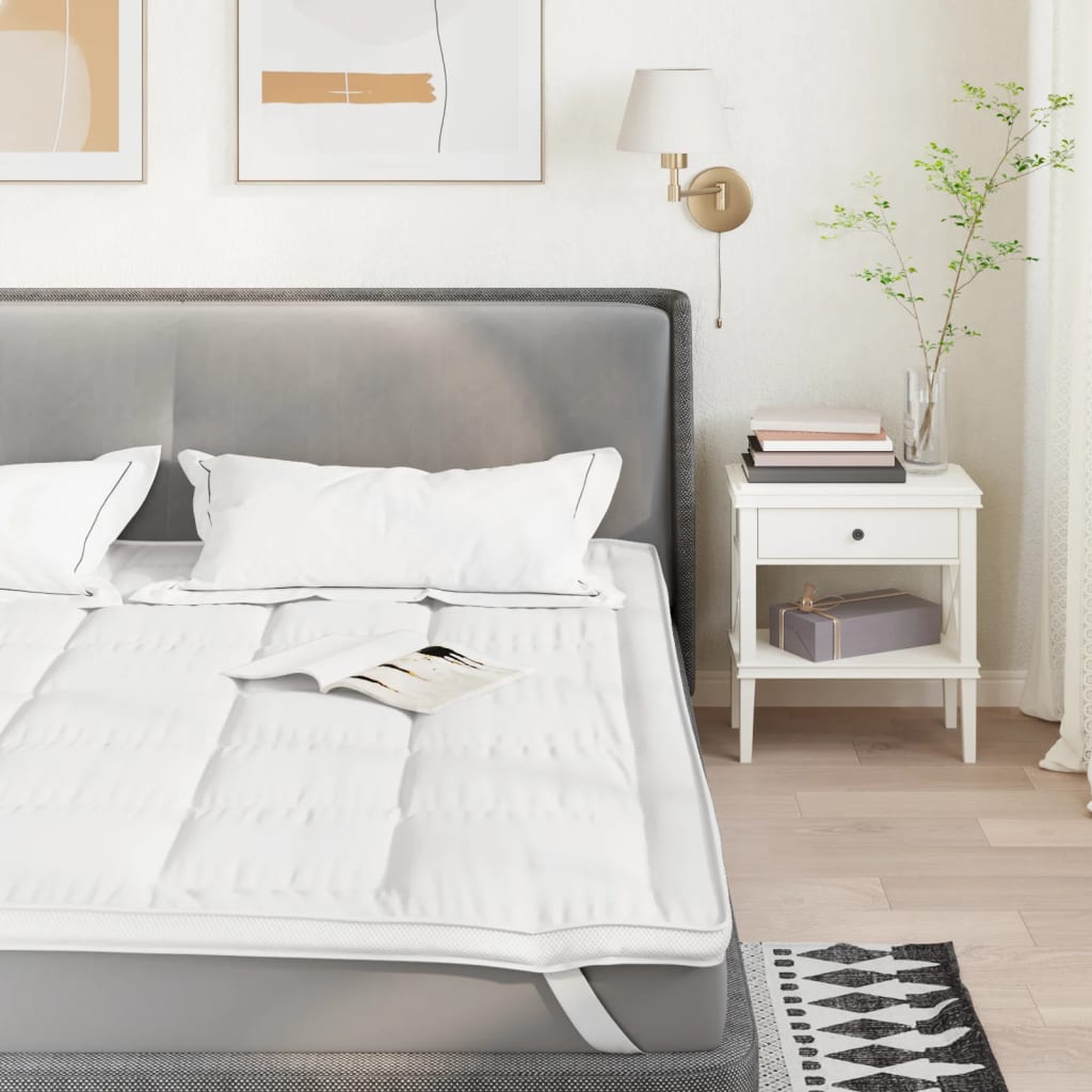 Matrasbeschermer 140x220 cm wit