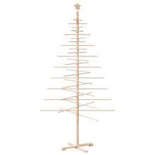 Kerstdecoratie kerstboom 210 cm massief grenenhout
