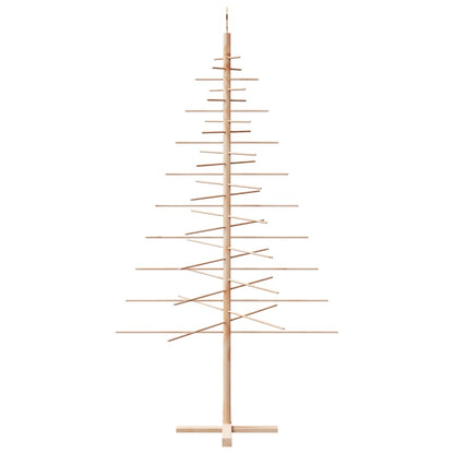 Kerstdecoratie kerstboom 210 cm massief grenenhout