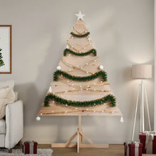 Kerstdecoratie kerstboom 180 cm massief hout