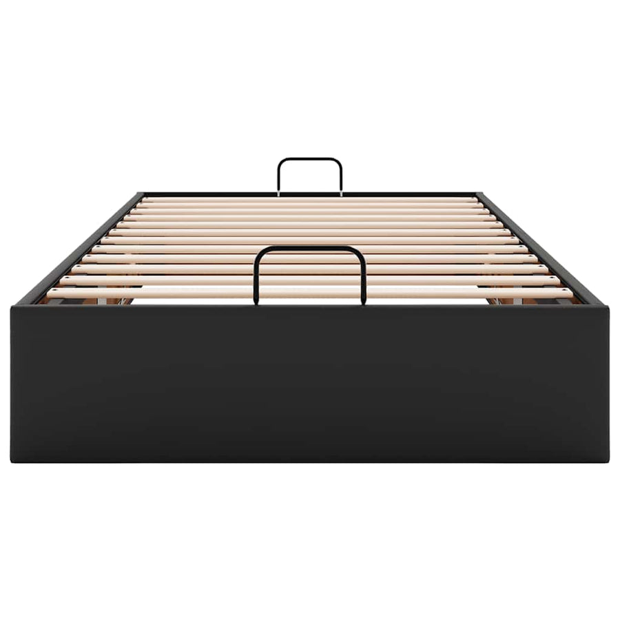Bedframe zonder matras kunstleer zwart 80x200 cm