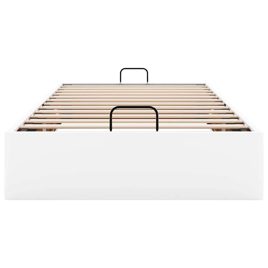 Bedframe zonder matras 80x200 cm kunstleer wit