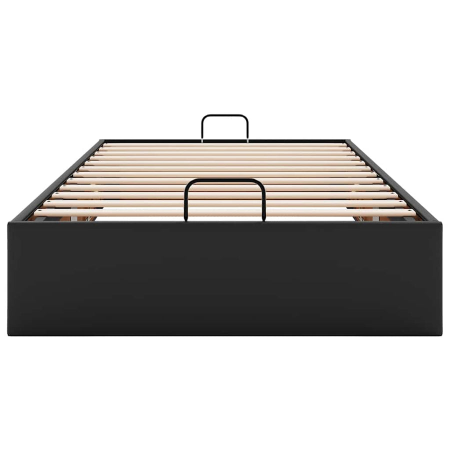 Bedframe zonder matras 90x190 cm kunstleer zwart