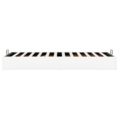Bedframe zonder matras 90x200 cm kunstleer wit