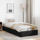 Bedframe 100x200 cm kunstleer zwart