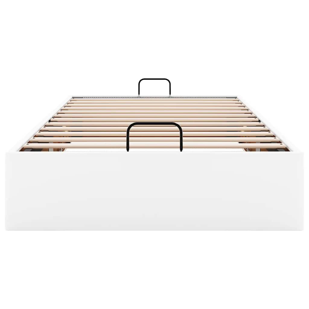 Bedframe zonder matras 100x200 cm kunstleer wit