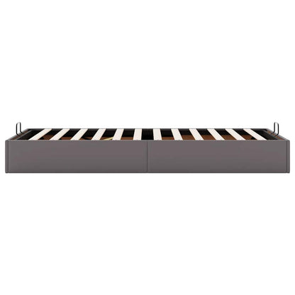 Bedframe zonder matras 100x200 cm kunstleer grijs
