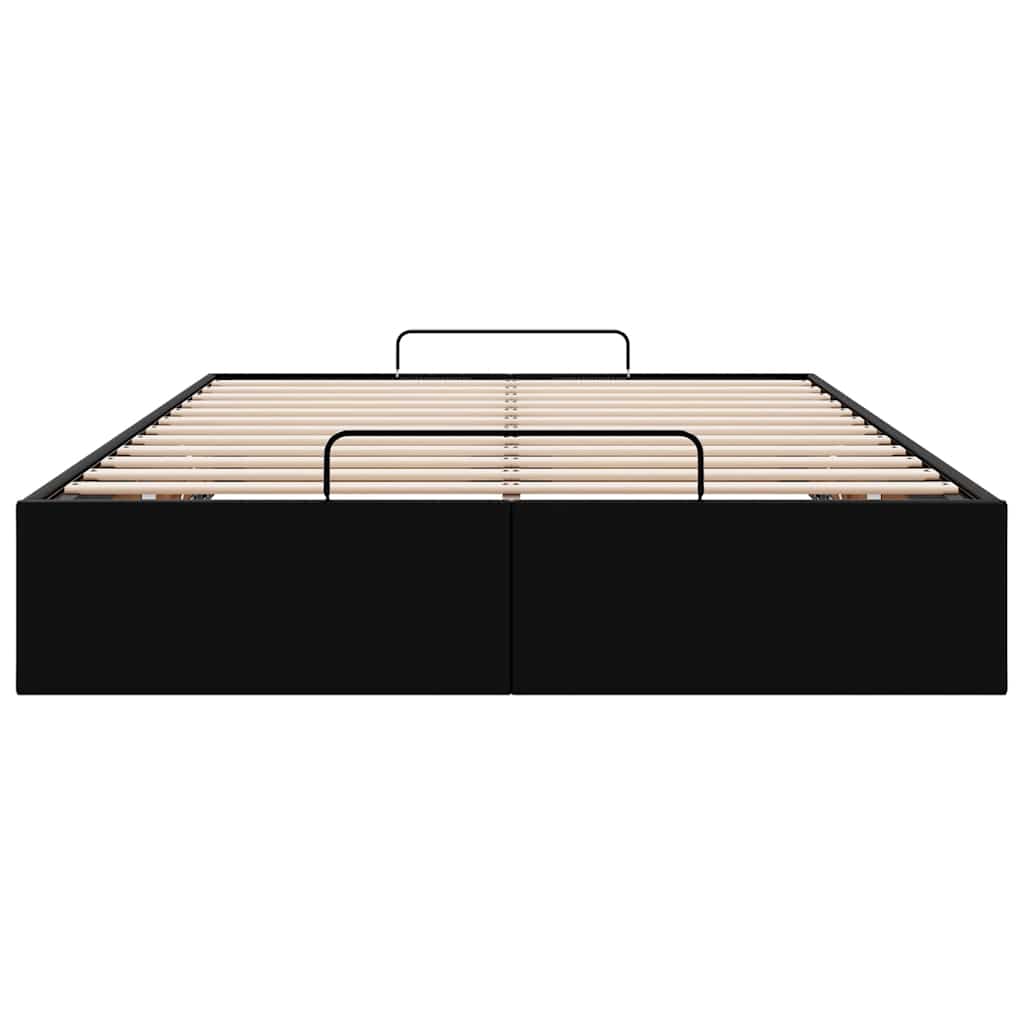 Bedframe zonder matras 120x190 cm kunstleer zwart