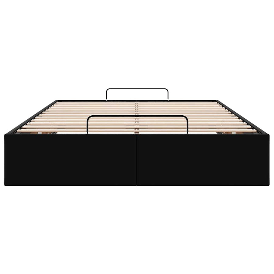 Bedframe zonder matras 120x190 cm kunstleer zwart