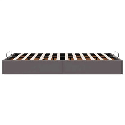 Bedframe zonder matras 120x190 cm kunstleer grijs