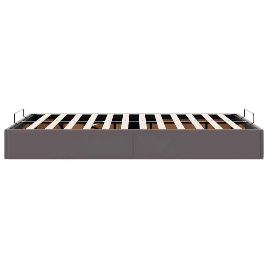 Bedframe zonder matras 120x190 cm kunstleer grijs