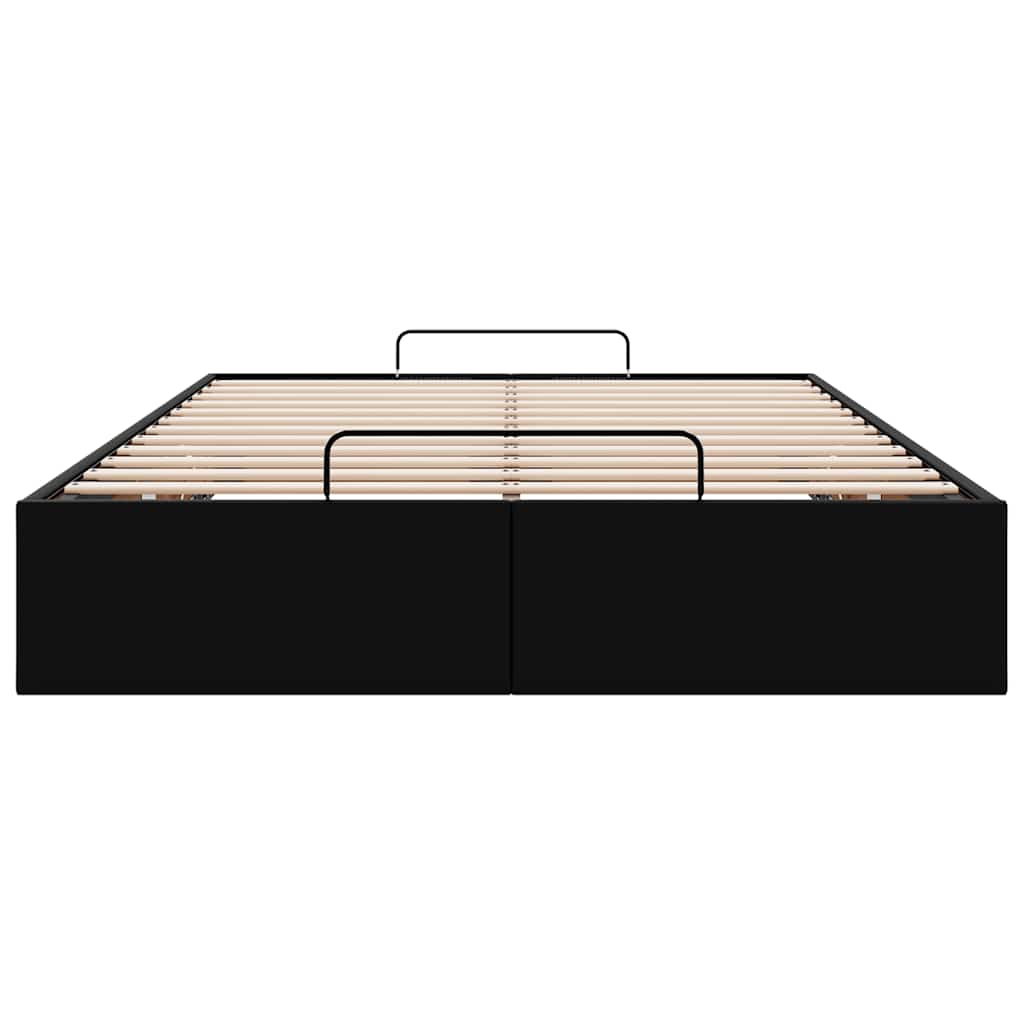 Bedframe zonder matras 120x200 cm kunstleer zwart