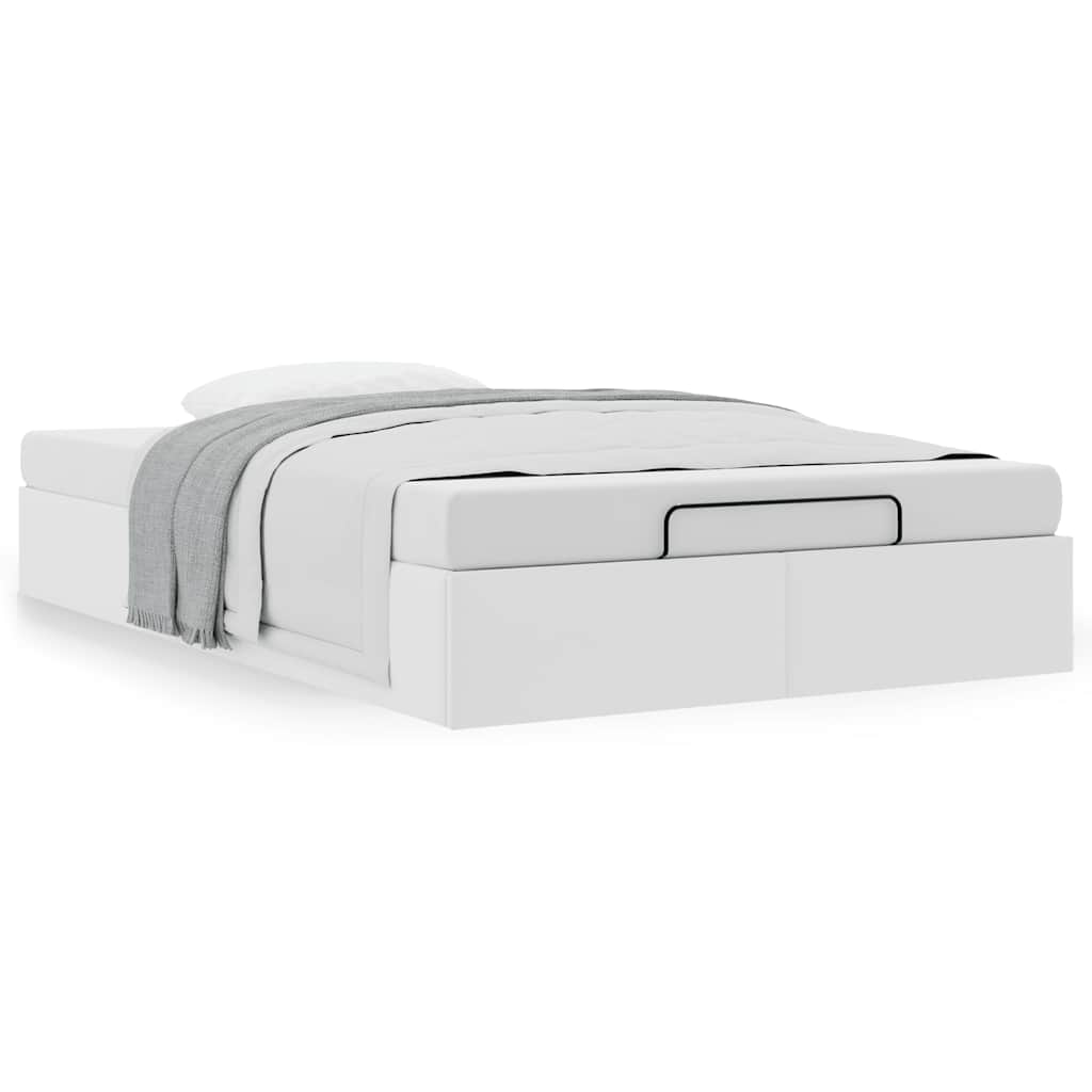 Bedframe zonder matras 120x200 cm kunstleer wit
