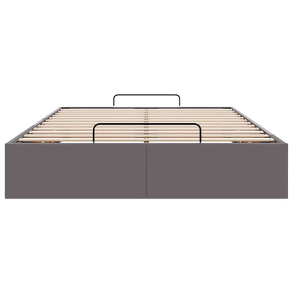 Bedframe zonder matras 120x200 cm kunstleer grijs