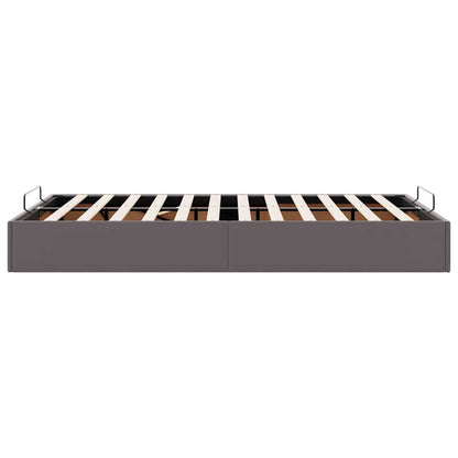 Bedframe zonder matras 120x200 cm kunstleer grijs