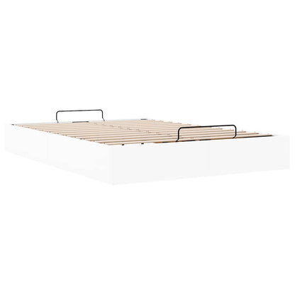 Bedframe zonder matras 140x190 cm kunstleer wit