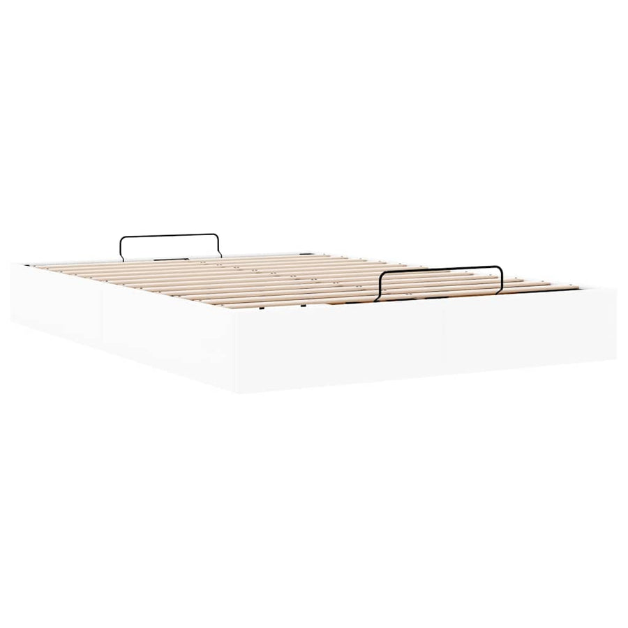Bedframe zonder matras 140x190 cm kunstleer wit