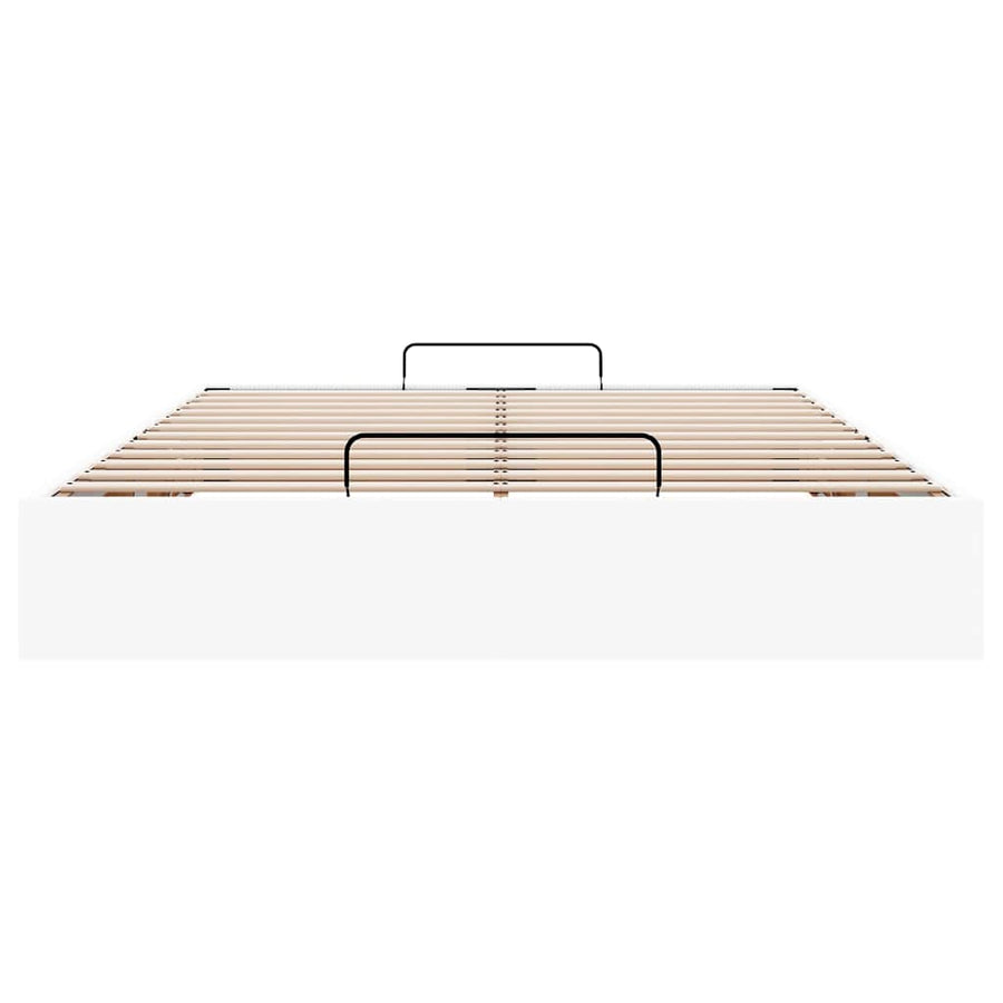Bedframe zonder matras 140x190 cm kunstleer wit