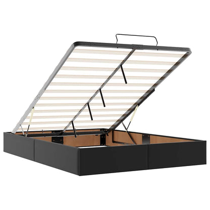 Bedframe zonder matras 140x200 cm kunstleer zwart