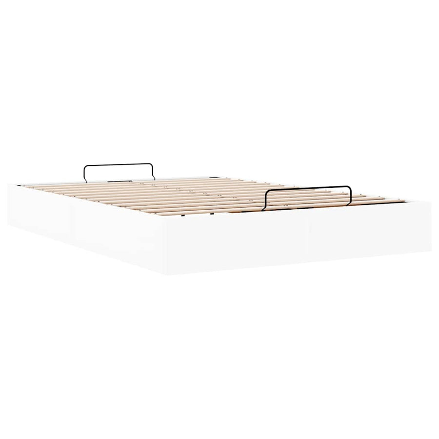 Bedframe zonder matras 140x200 cm kunstleer wit