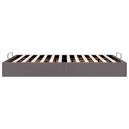 Bedframe zonder matras 140x200 cm kunstleer grijs