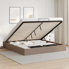 Bedframe 160x200 cm kunstleer cappuccino