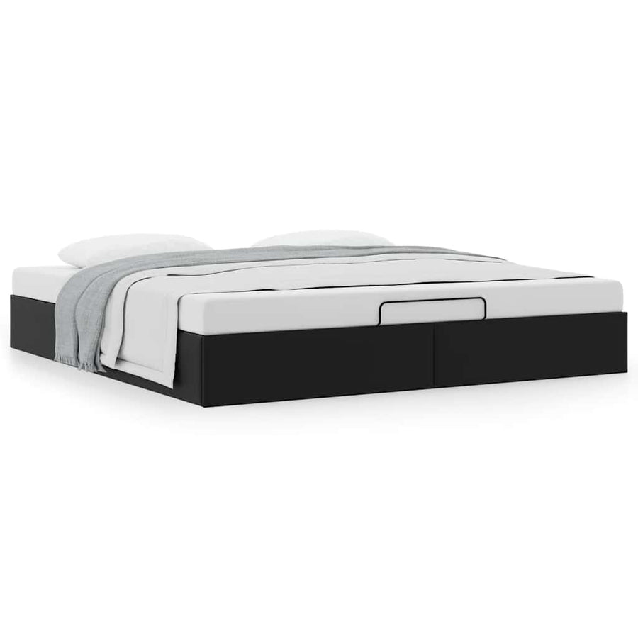 Bedframe zonder matras 180x200 cm kunstleer zwart