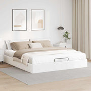 Bedframe 180x200 cm kunstleer wit